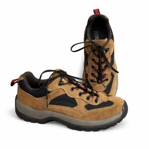 LANDS’ END Women's Brown Suede Hiking Outdoor Low Top Boots Sneakers Shoes 9